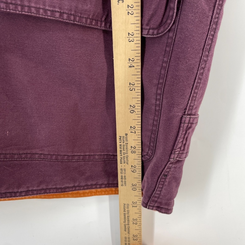 Vintage Barn Coat Chore Jacket Women XL Canvas Corduroy Collar Reversible Preppy - Picture 5 of 16